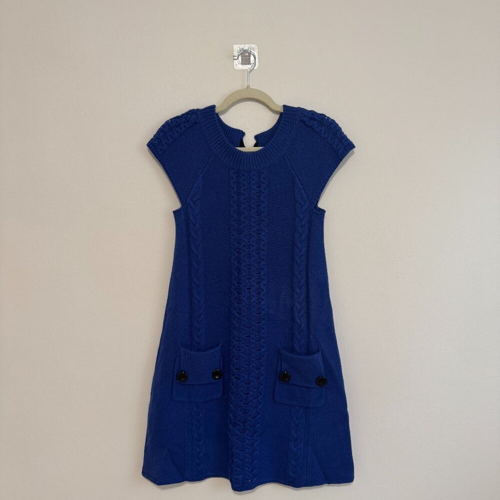 Democracy Sweater Dress, Blue, Size S